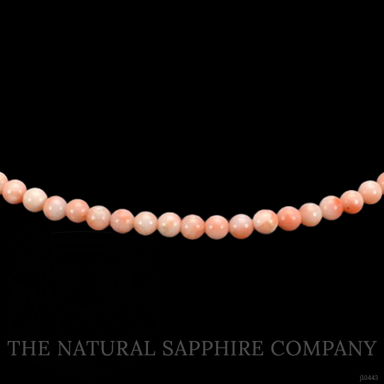 61.06 Ct. Coral Multi Stone Necklace, 18K Yellow Gold