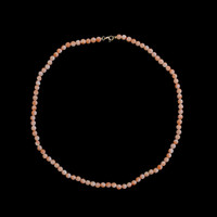 61.06 Ct. Coral Multi Stone Necklace, 18K Yellow Gold Image