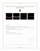 77.86 Ct. Coral Multi Stone Necklace, 18K White Gold Appraisal