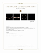 77.86 Ct. Pink Coral Multi Stone Necklace, 18K White Gold Appraisal