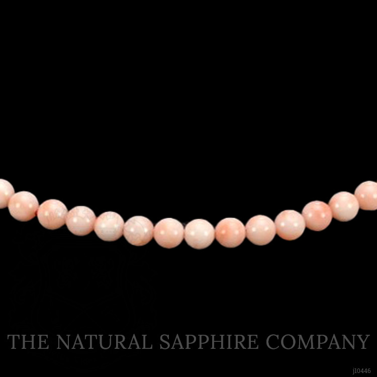 77.86 Ct. Coral Multi Stone Necklace, 18K White Gold