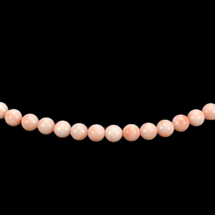 77.86 Ct. Coral Multi Stone Necklace, 18K White Gold