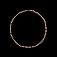 77.86 Ct. Coral Multi Stone Necklace, 18K White Gold Image