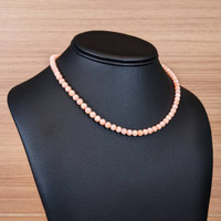 77.86 Ct. Coral Multi Stone Necklace, 18K White Gold Life Style