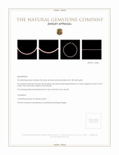 73.29 Ct. Coral Multi Stone Necklace, 18K White Gold Appraisal