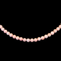 73.29 Ct. Coral Multi Stone Necklace, 18K White Gold Image