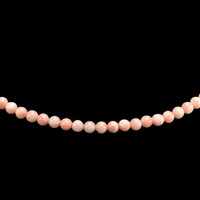 61.00 Ct. Coral Multi Stone Necklace, 18K White Gold Image