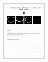 256.84 Ct. Coral Multi Stone Necklace, 18K White Gold Appraisal