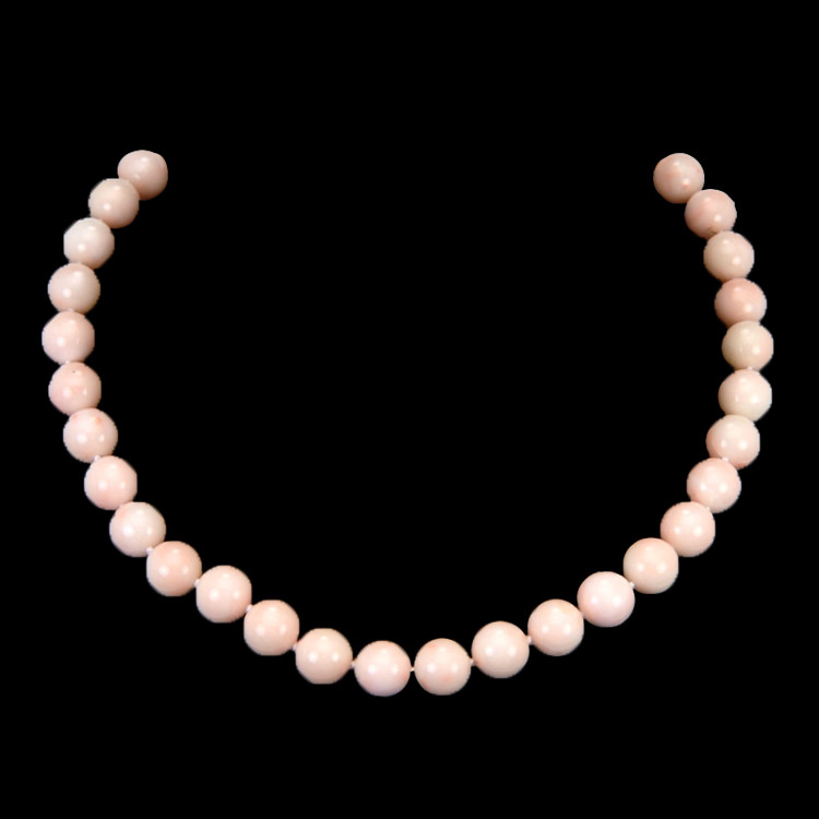 256.84 Ct. Coral Multi Stone Necklace, 18K White Gold