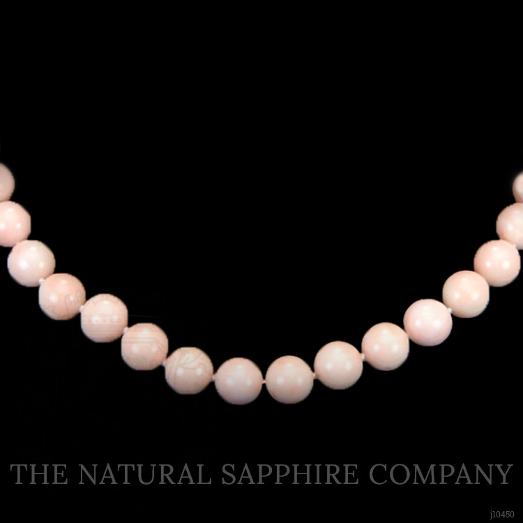 256.84 Ct. Coral Multi Stone Necklace, 18K White Gold