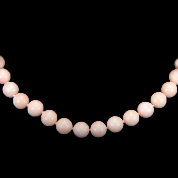 256.84 Ct. Coral Multi Stone Necklace, 18K White Gold