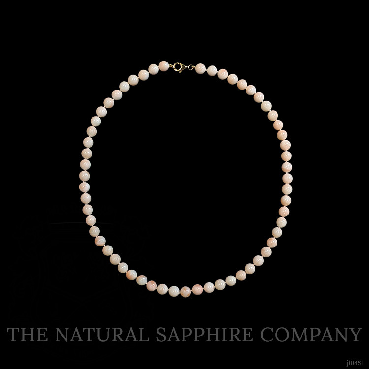 151.66 Ct. Coral Multi Stone Necklace, 18K Yellow Gold