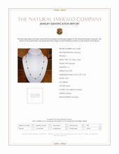 9.87 Ct. Emerald Bezel Necklace, 14K Yellow Gold Scan Report