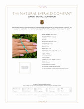 2.50 Ct.Tw. Emerald Natural Diamond Pave Bracelet, 18K White Gold Scan Report