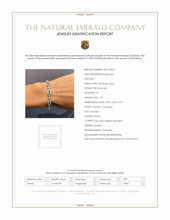 1.75 Ct.Tw. Emerald Natural Diamond Pave Bracelet, 18K White Gold Scan Report