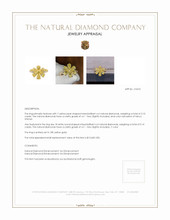 2.10 Ct. Yellow Natural Diamond and Natural Diamond Pave Ring, 18K Yellow Gold Appraisal