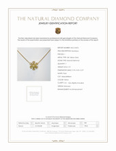 2.10 Ct. Yellow Natural Diamond Multi Stone Necklace, 18K Yellow Gold Scan Report