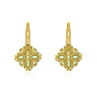 7.71 Ct.Tw. Emerald Drops Earrings, 18K Yellow Gold Image