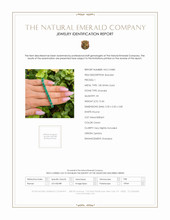 15.40 Ct.Tw.Total Carat Weight Emerald Tennis/Line Bracelet, 18K White Gold Scan Report