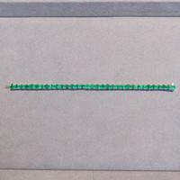 15.40 Ct.Tw.Total Carat Weight Emerald Tennis/Line Bracelet, 18K White Gold Image