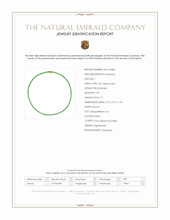 9.71 Ct. Emerald Tennis/Riviere Necklace, 14K Yellow Gold Scan Report