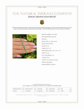 5.13 Ct.Tw.Total Carat Weight Emerald Tennis/Line Bracelet, 14K Yellow Gold Scan Report