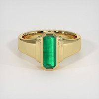 1.32 Ct. Emerald 18K Yellow Gold ring