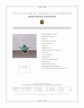 0.65 Ct. Emerald Natural Diamond Pave Ring, 18K White Gold Scan Report