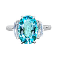 Paraiba Tourmaline Platinum 950 ring