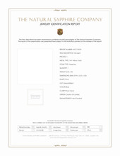 1.32 Ct. Sapphire Natural Diamond Pave Pendant, 14K Yellow Gold Scan Report