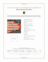 10.52 Ct.Tw. Natural Diamond Pave Bracelet, 14K White Gold Scan Report
