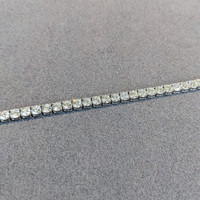 10.52 Ct.Tw. Natural Diamond Pave Bracelet, 14K White Gold Image