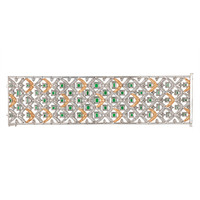 27.81 Ct.Tw. Emerald Natural Diamond Pave Bracelet, 18K White & Rose Image