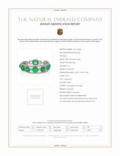 65.83 Ct.Tw. Emerald Natural Diamond Pave Bracelet, 18K White Gold Scan Report