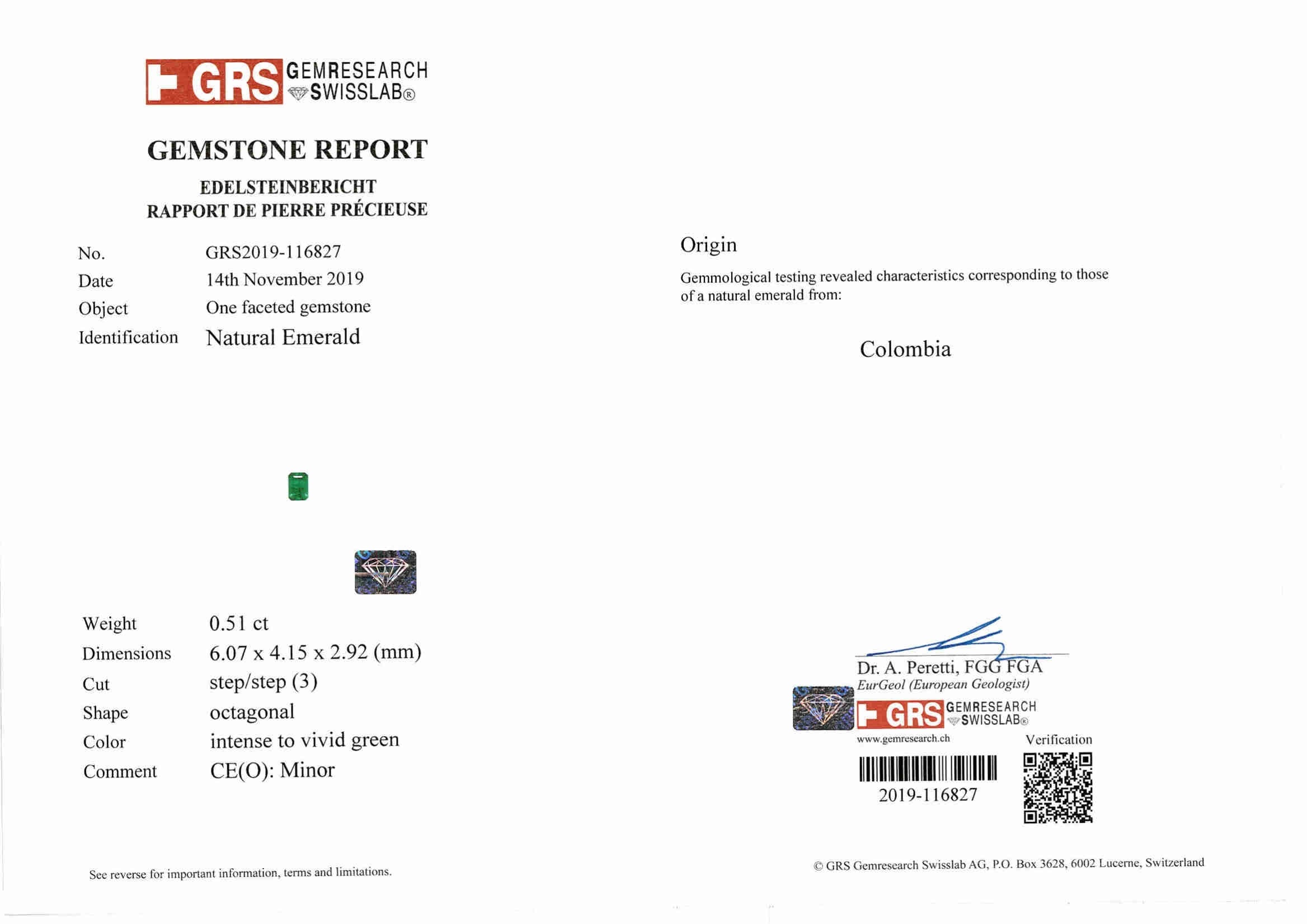 45.79 Ct. Emerald and Natural Diamond Accent Stones Necklace, Platinum 950