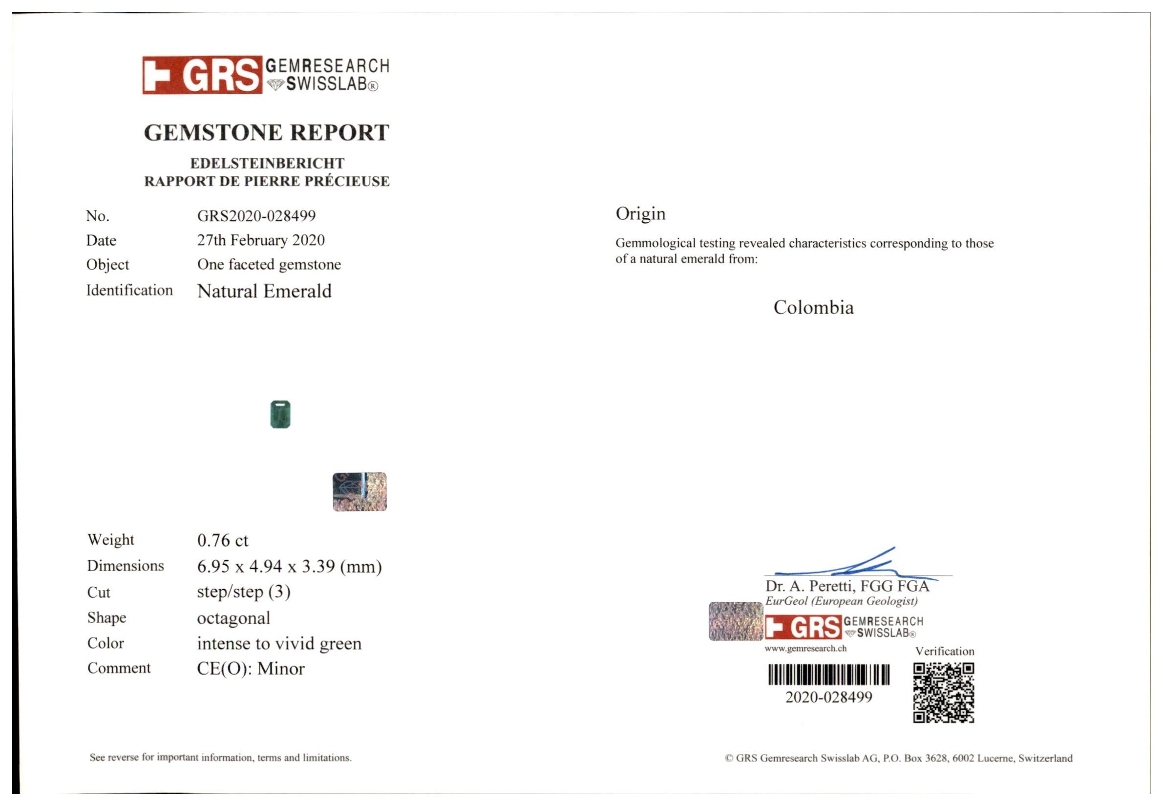 45.79 Ct. Emerald and Natural Diamond Accent Stones Necklace, Platinum 950