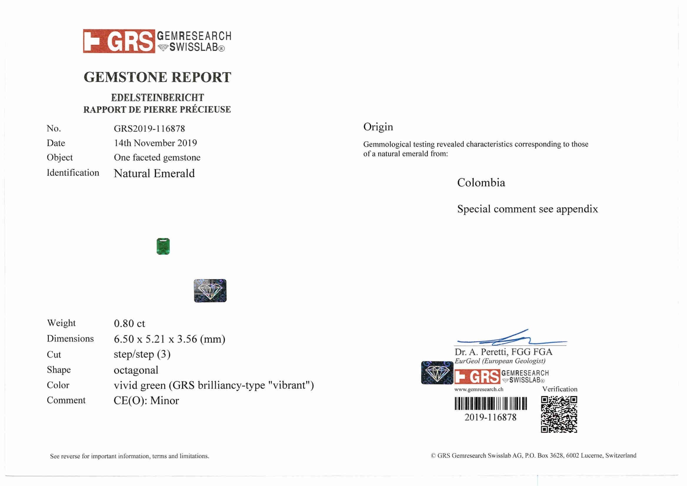 45.79 Ct. Emerald and Natural Diamond Accent Stones Necklace, Platinum 950