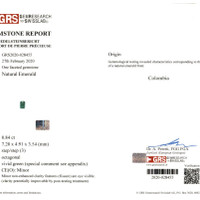 45.79 Ct. Emerald Natural Diamond Accent Stones Necklace, Platinum 950 Scan Report