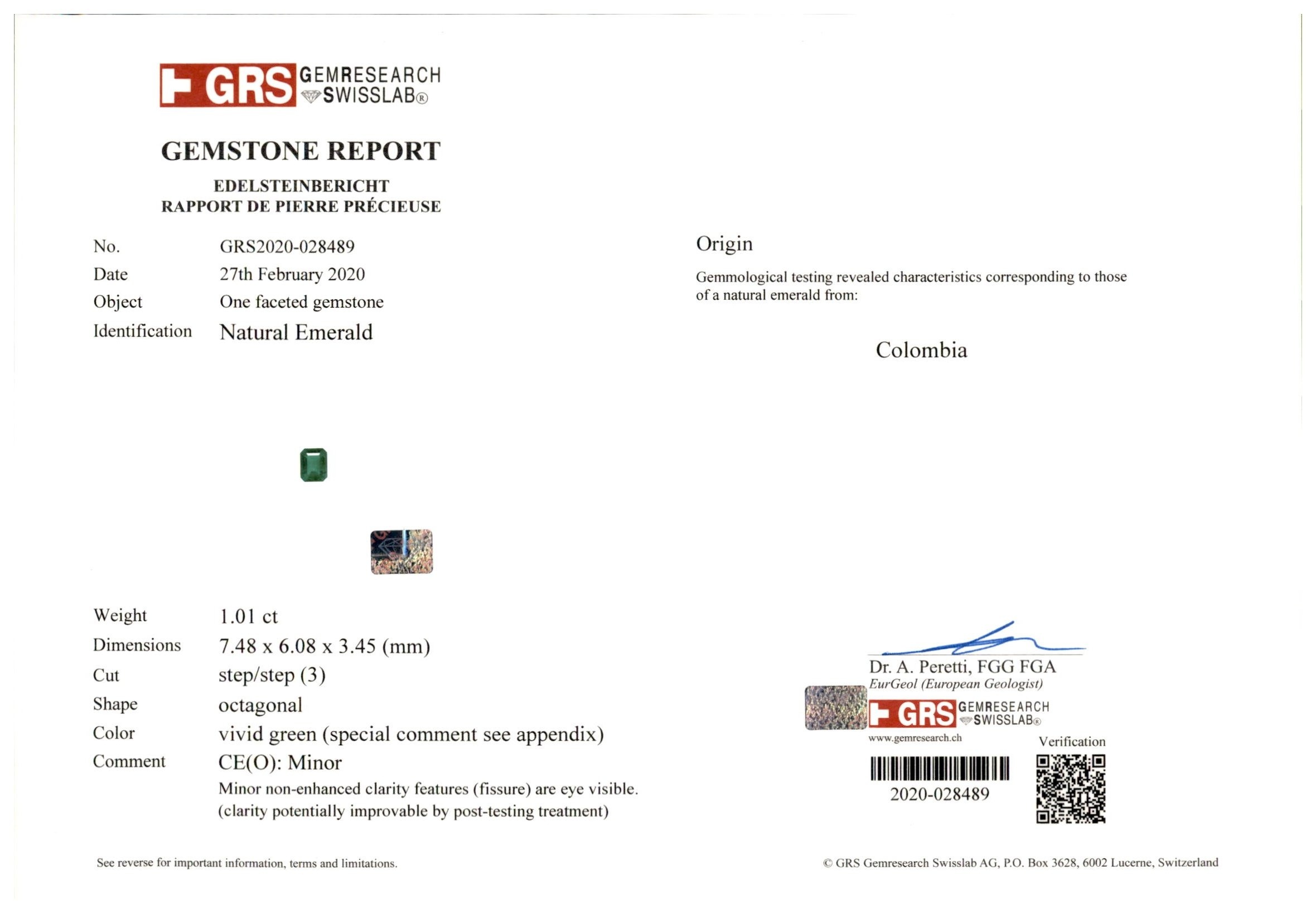 45.79 Ct. Emerald and Natural Diamond Accent Stones Necklace, Platinum 950