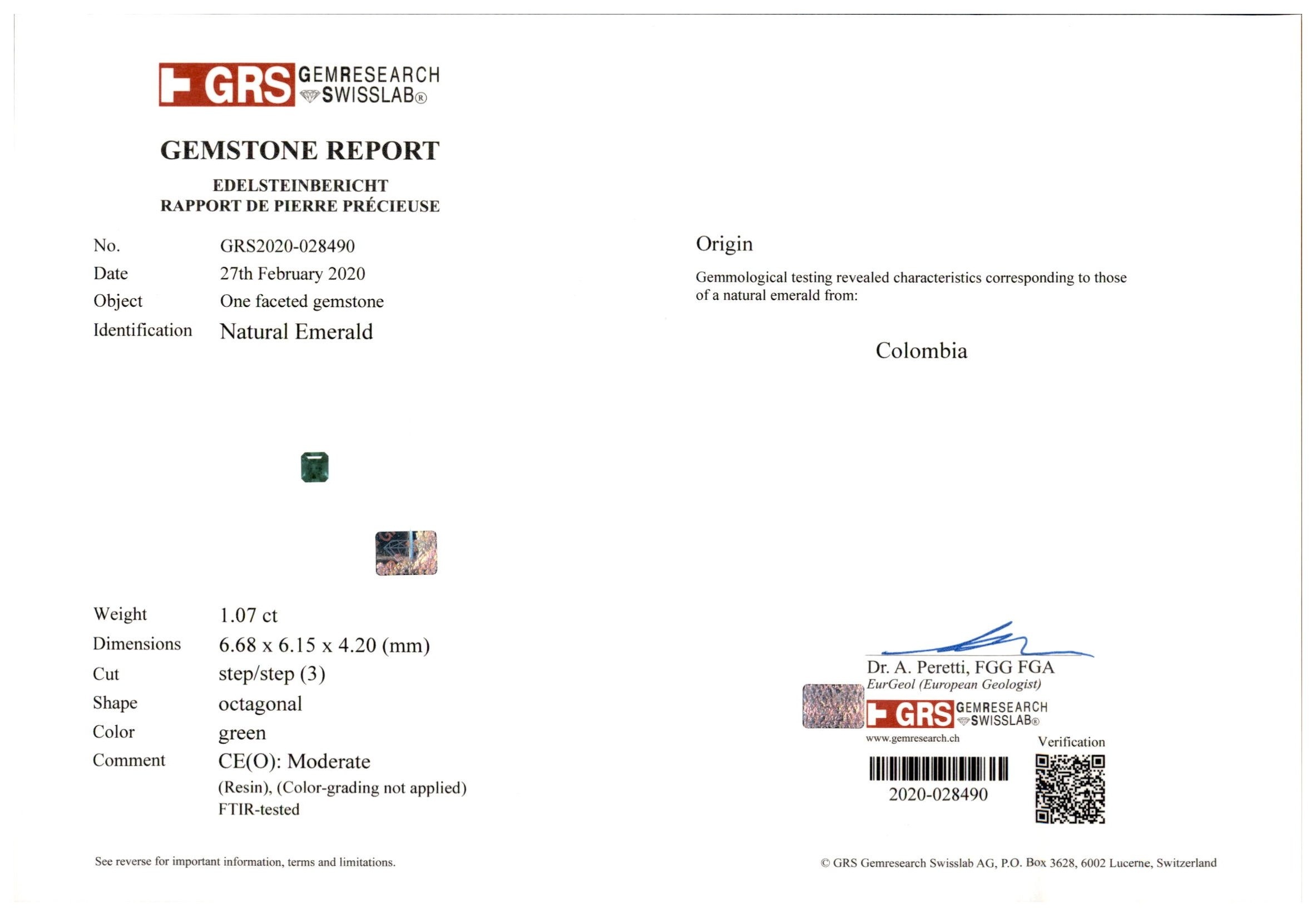 45.79 Ct. Emerald and Natural Diamond Accent Stones Necklace, Platinum 950