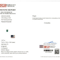 45.79 Ct. Emerald Natural Diamond Accent Stones Necklace, Platinum 950 Scan Report