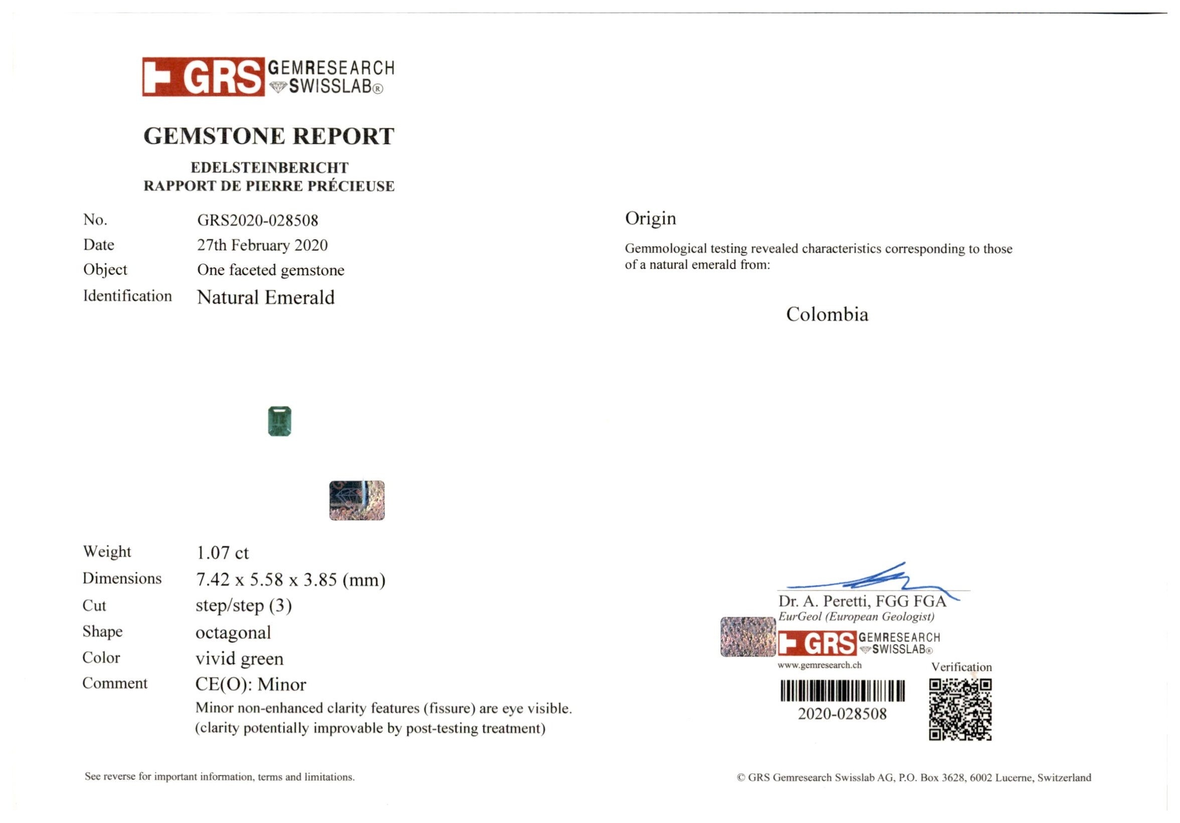 45.79 Ct. Emerald and Natural Diamond Accent Stones Necklace, Platinum 950