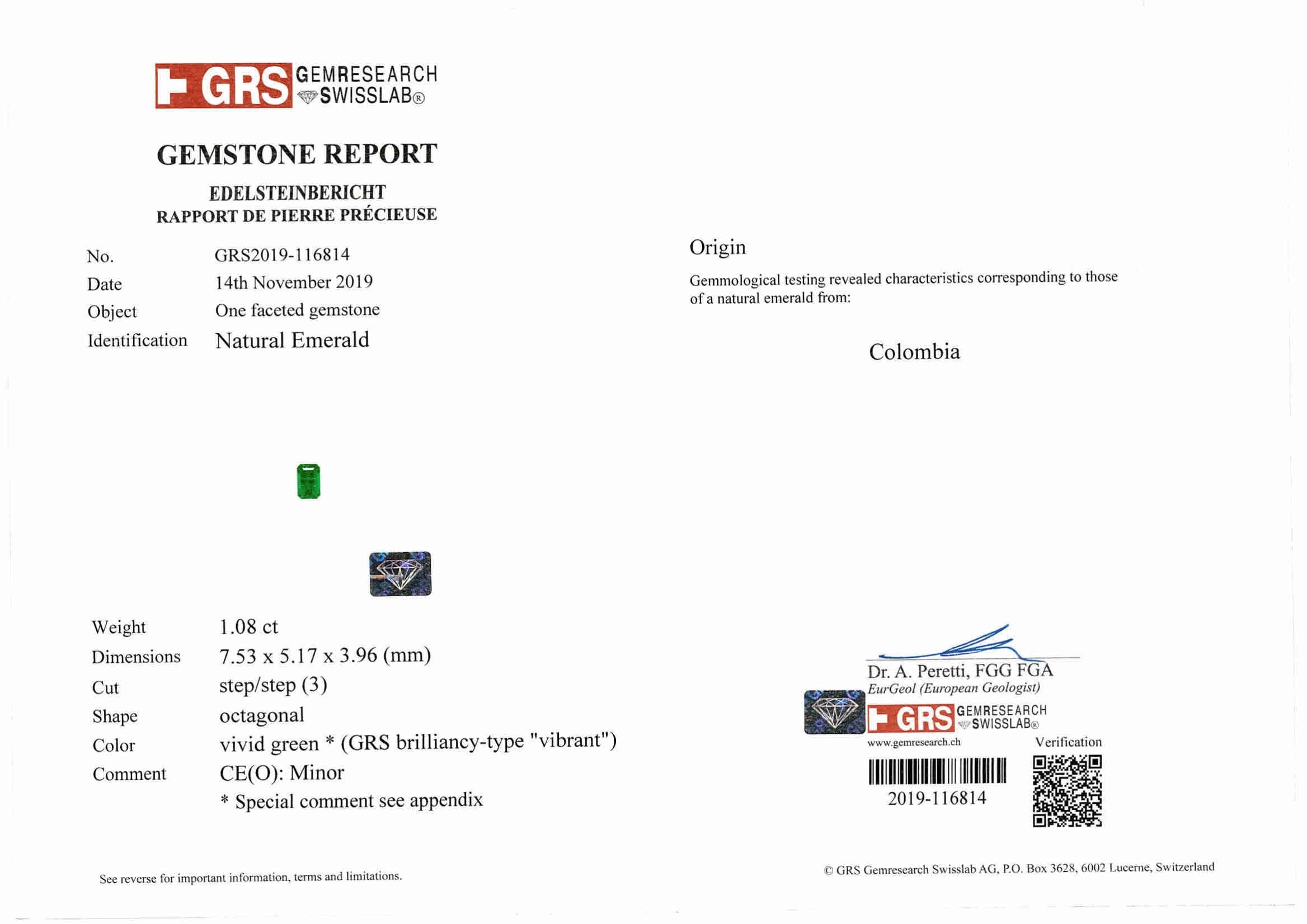 45.79 Ct. Emerald and Natural Diamond Accent Stones Necklace, Platinum 950