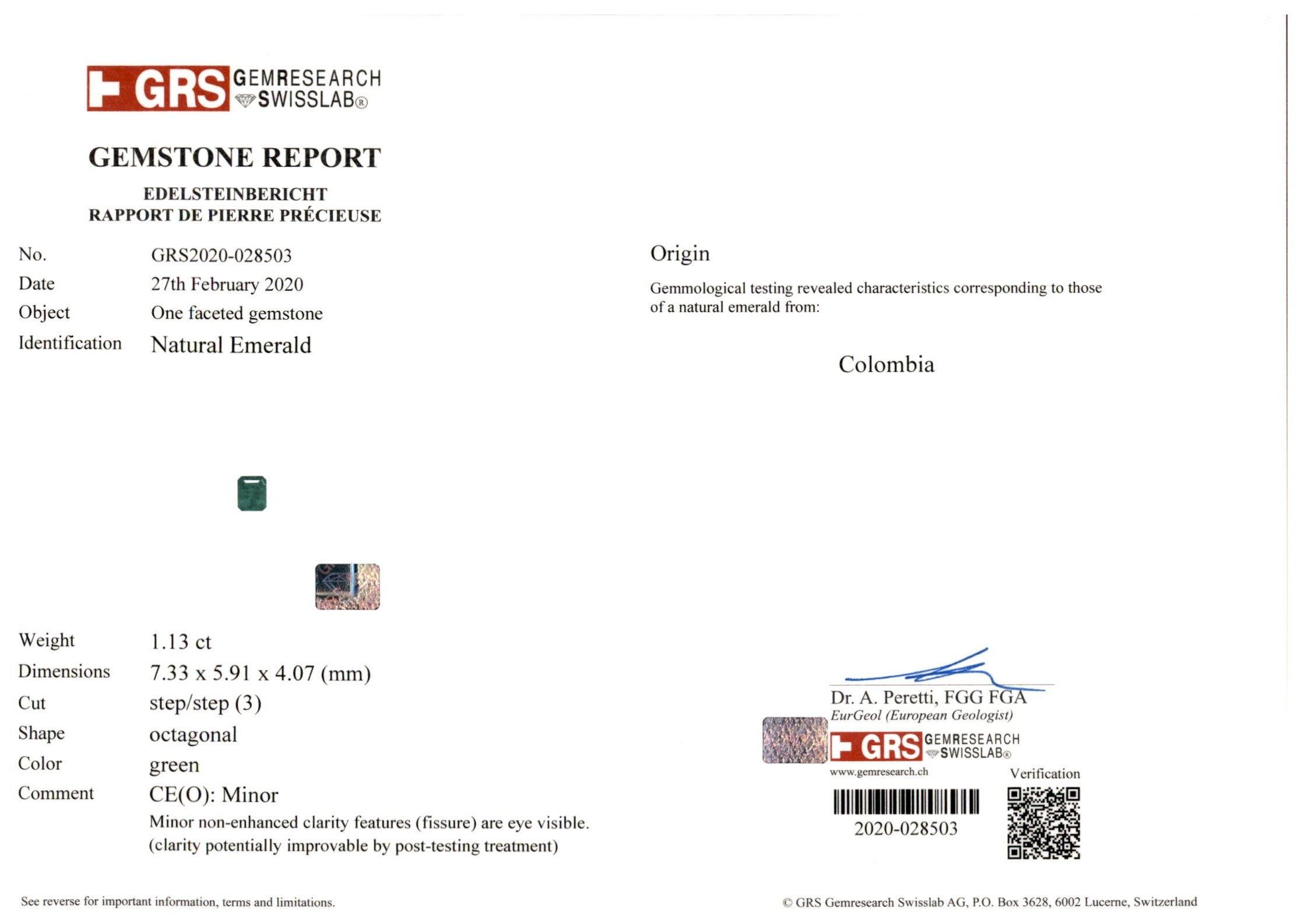 45.79 Ct. Emerald and Natural Diamond Accent Stones Necklace, Platinum 950