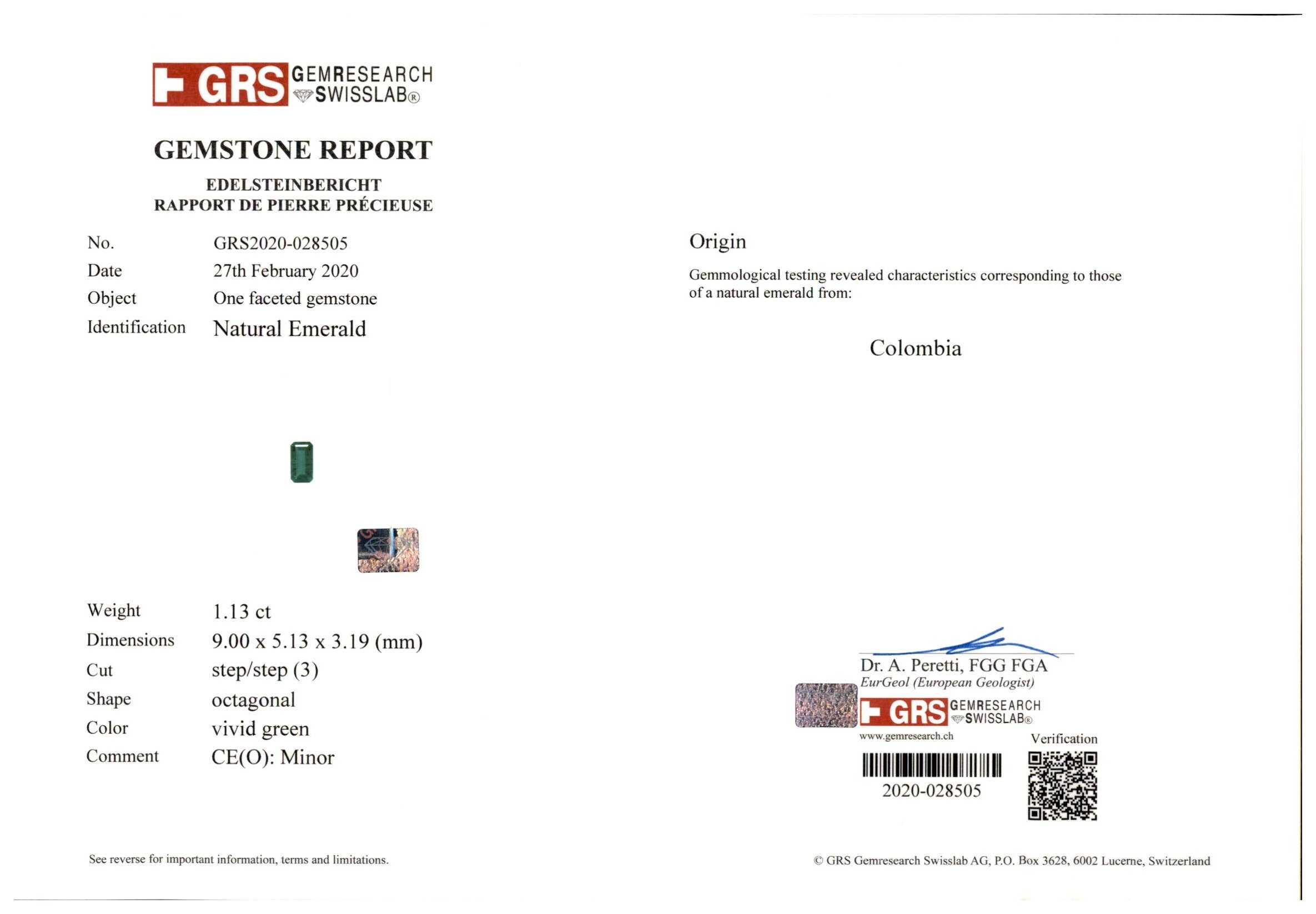 45.79 Ct. Emerald and Natural Diamond Accent Stones Necklace, Platinum 950