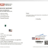 45.79 Ct. Emerald Natural Diamond Accent Stones Necklace, Platinum 950 Scan Report