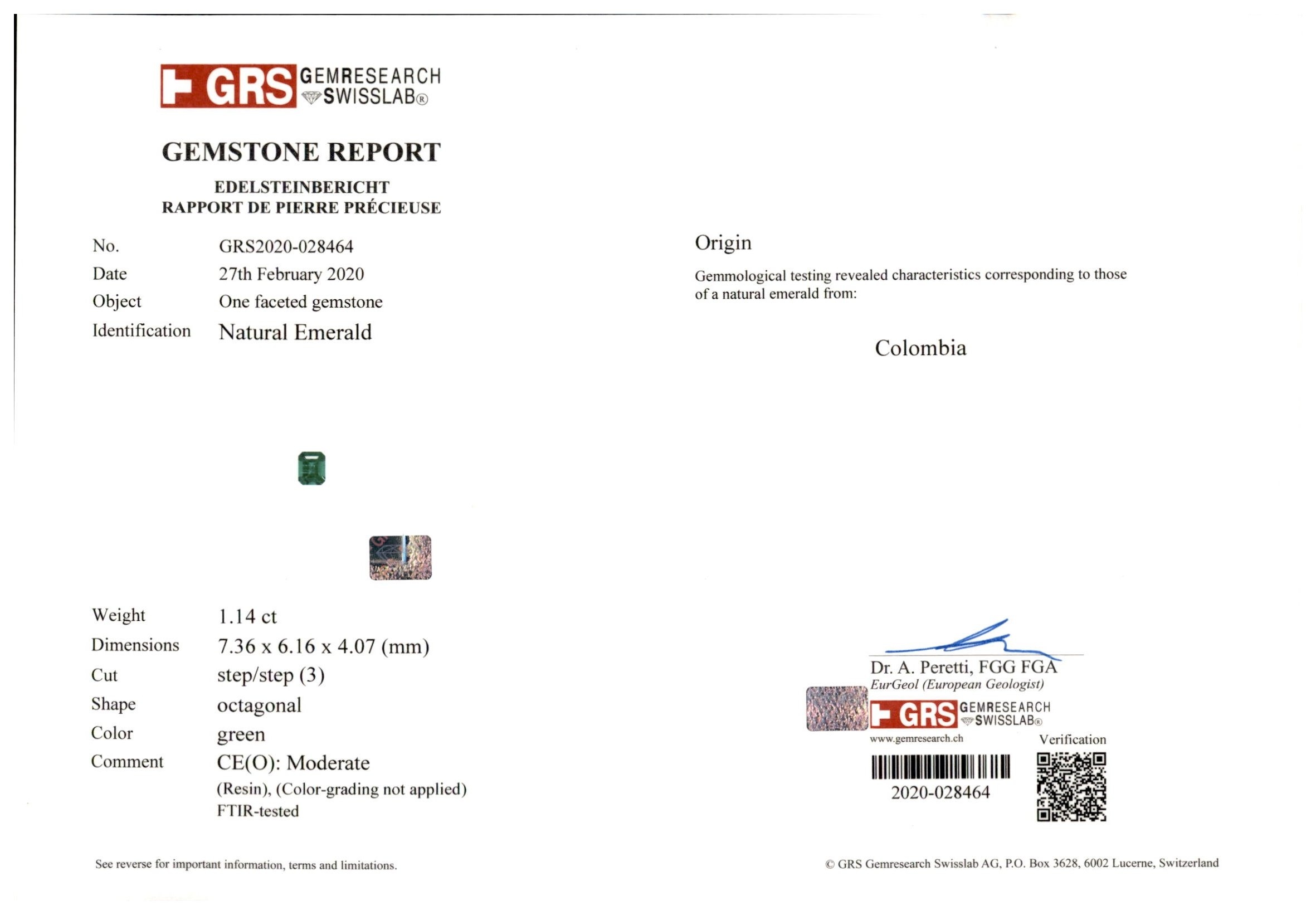 45.79 Ct. Emerald and Natural Diamond Accent Stones Necklace, Platinum 950