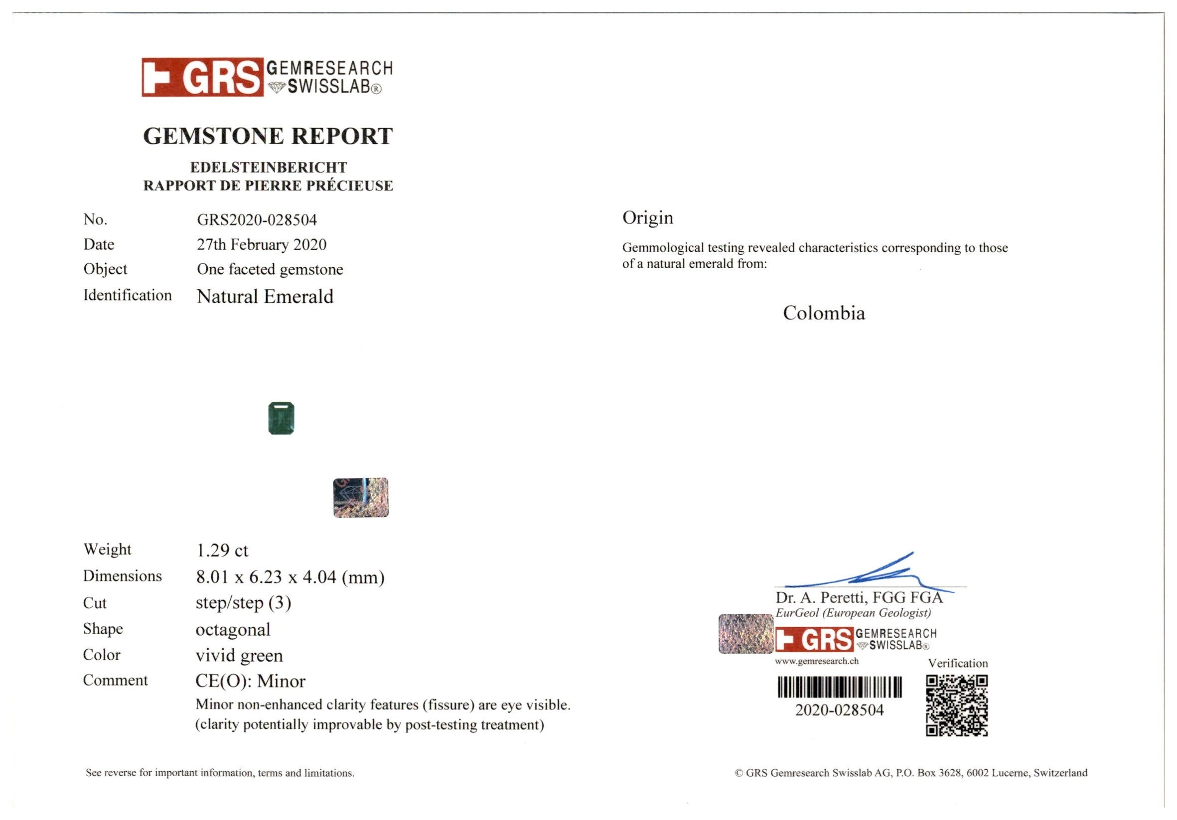 45.79 Ct. Emerald and Natural Diamond Accent Stones Necklace, Platinum 950