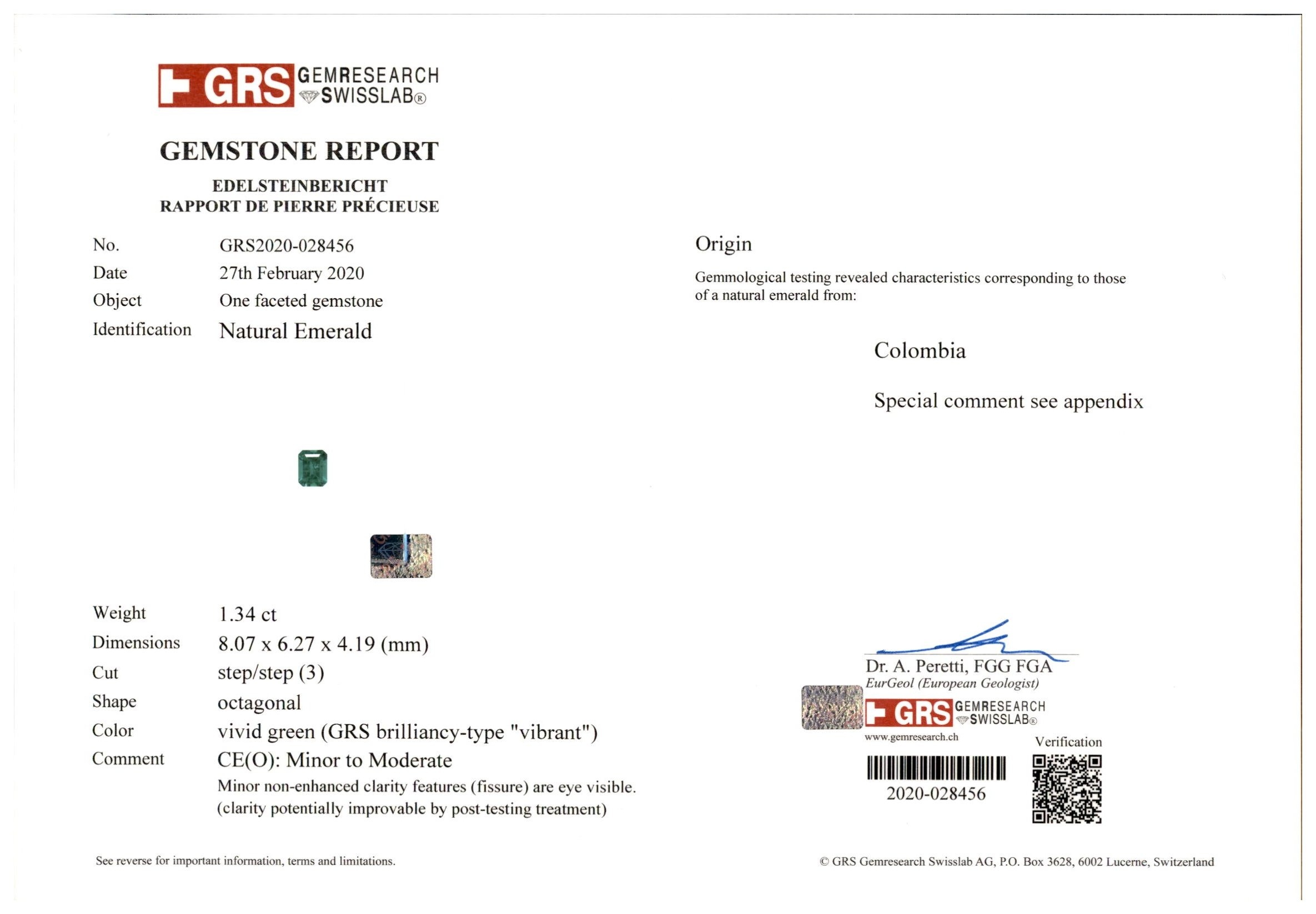 45.79 Ct. Emerald and Natural Diamond Accent Stones Necklace, Platinum 950