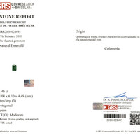 45.79 Ct. Emerald Natural Diamond Accent Stones Necklace, Platinum 950 Scan Report